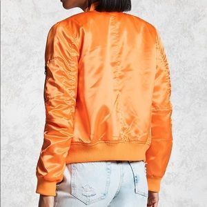 Neon Orange bomber Jacket